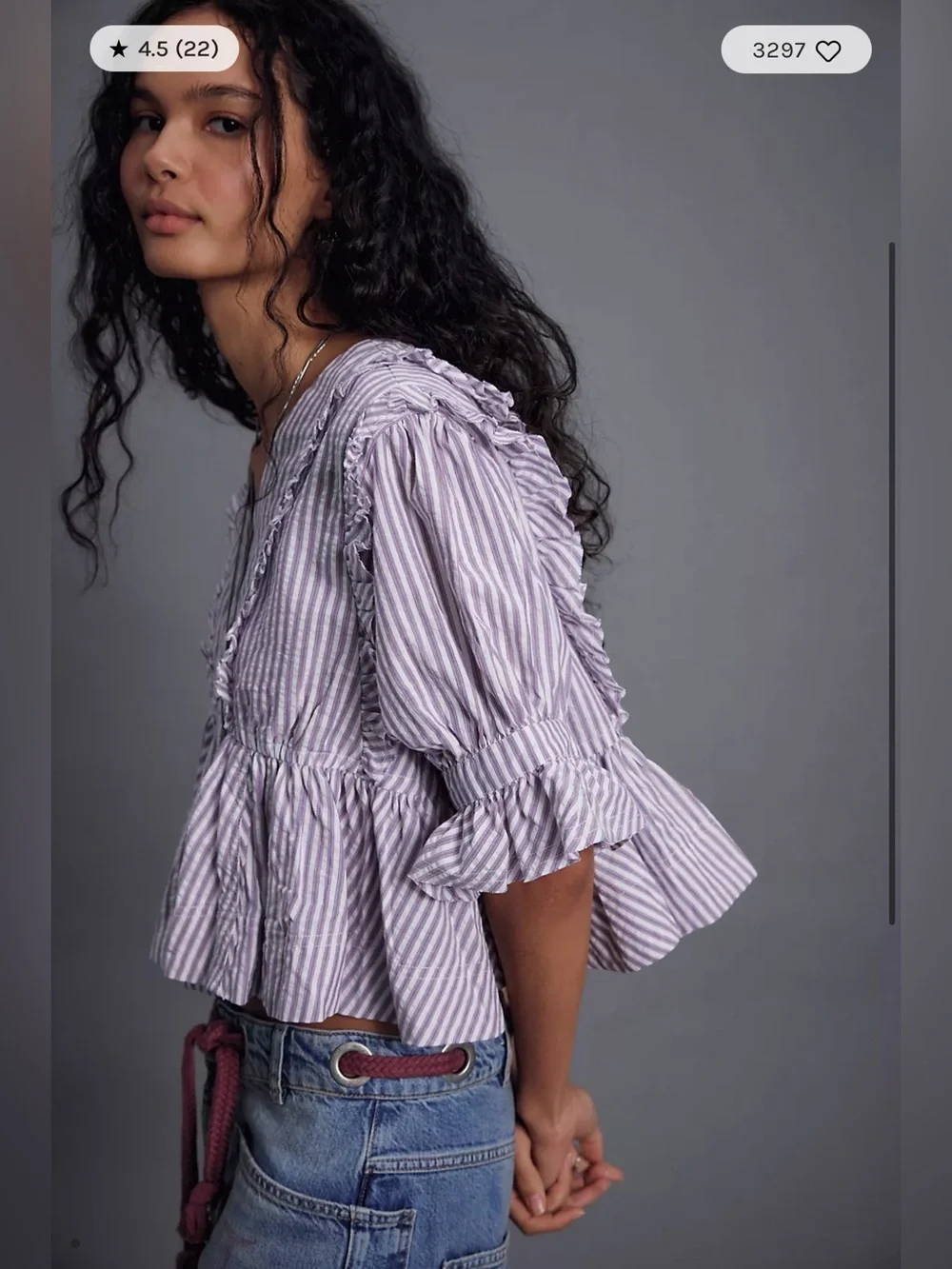 Free People Miley Cotton Top
